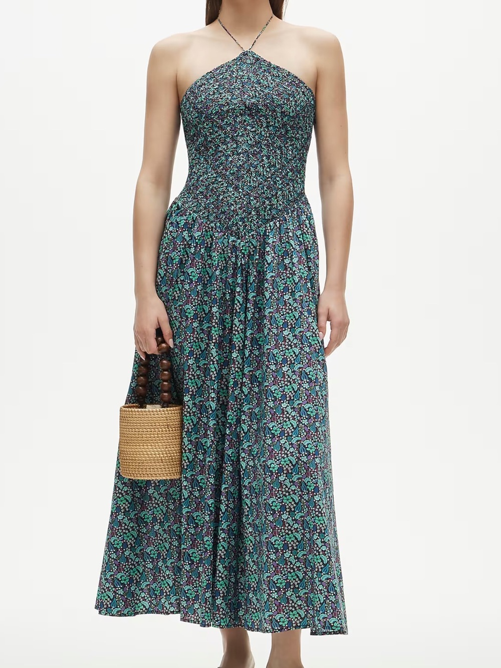 NWT J. Crew — Smocked halter dress in Liberty® fabric